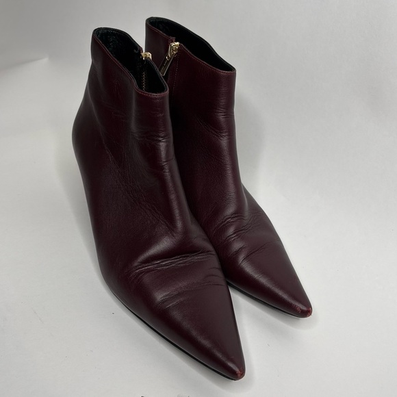 ANINE BING Stella Ankle Boot Burgundy Size 40 - Picture 3 of 12